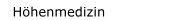 Höhenmedizin